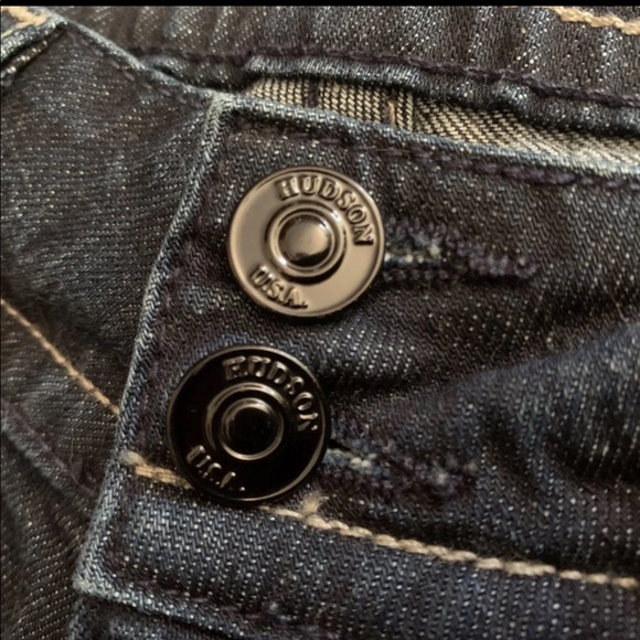 HUDSON Bootcut Jeans Dark Wash Blue Size 26 - Picture 11 of 11